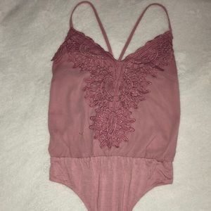 Pink Body Suit Fashion Nova Size XS